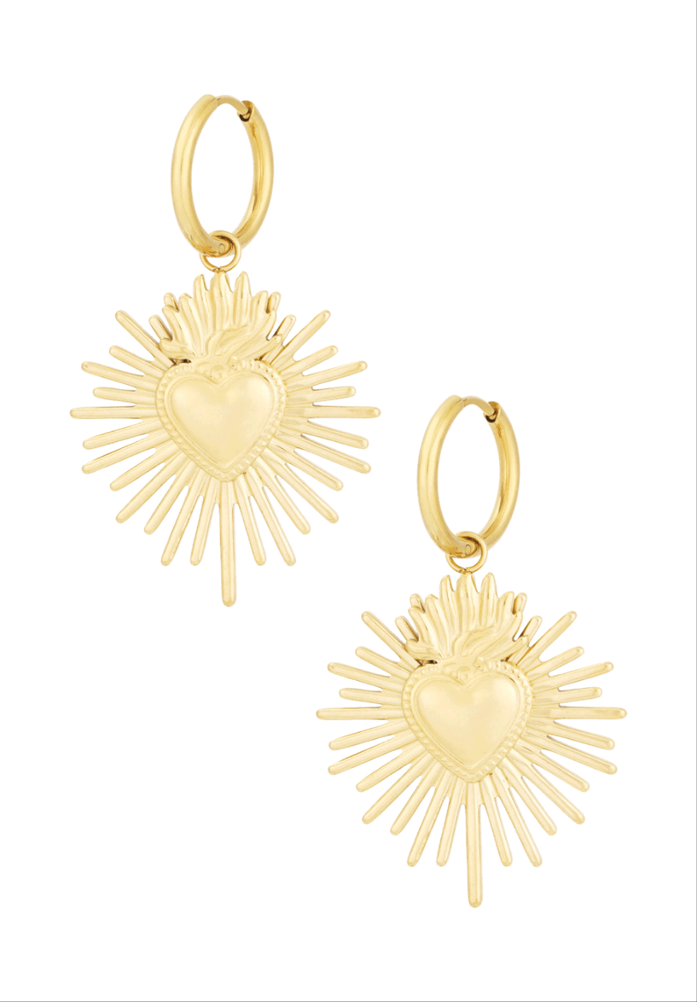 Boucles d'oreilles Cœur Sacré