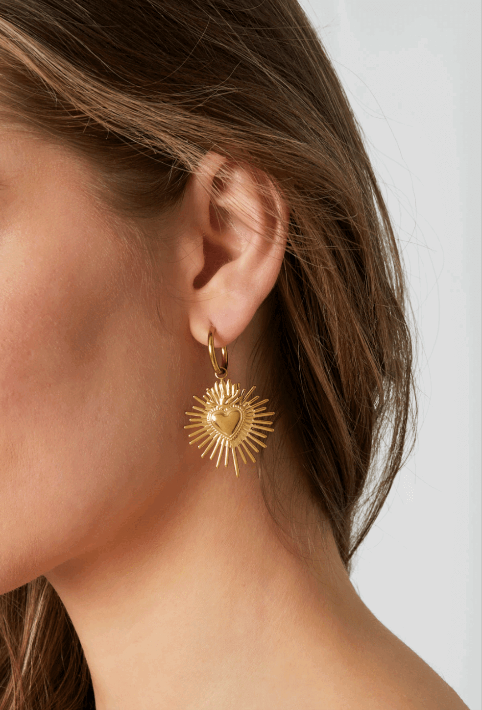 Boucles d'oreilles Cœur Sacré