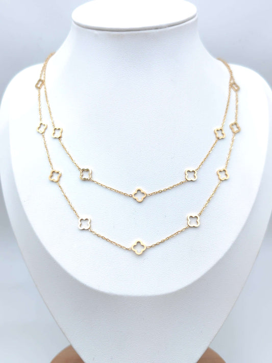 Collier Double Trèfle