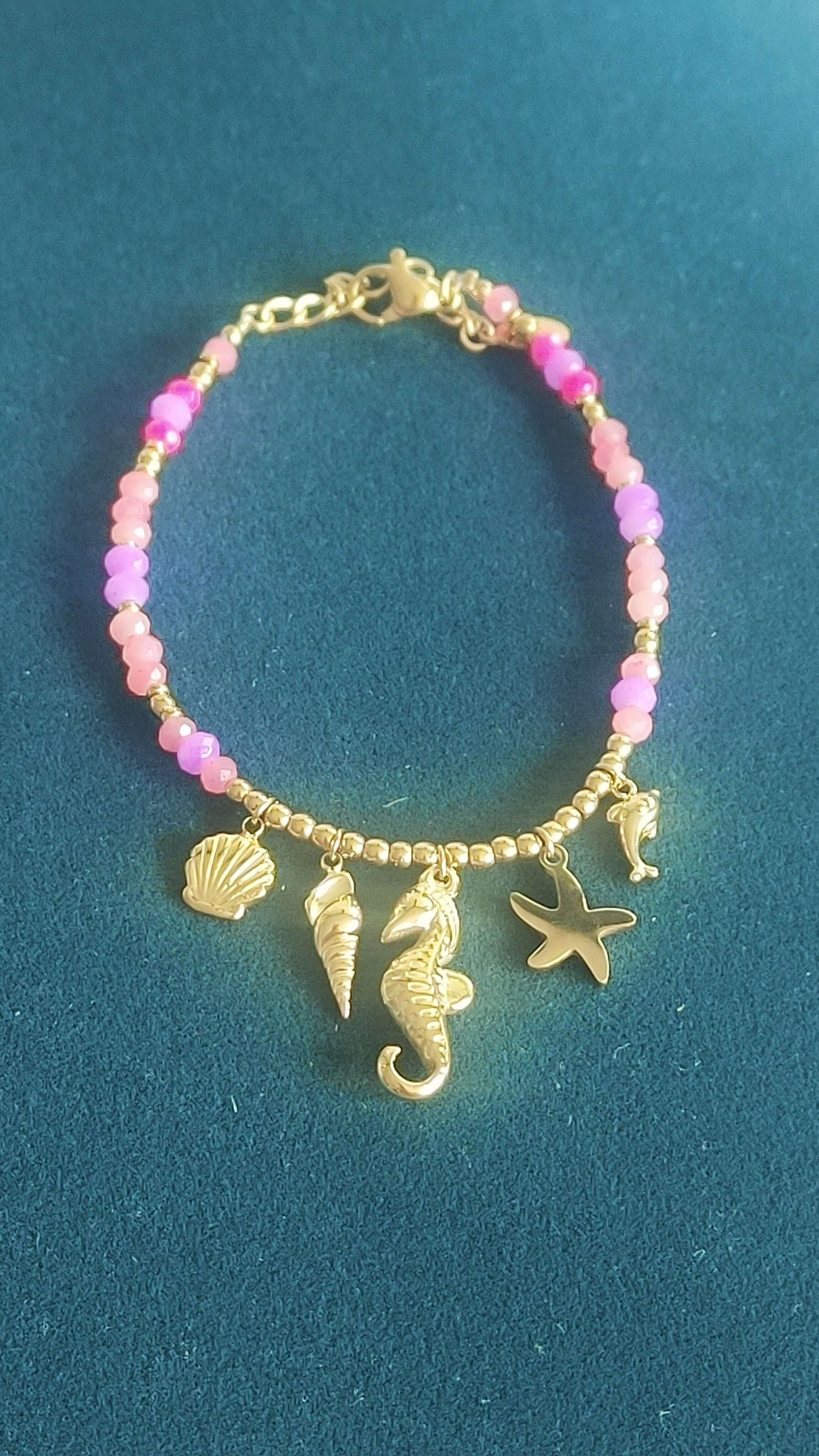 Bracelet Coquillage Fuchsia